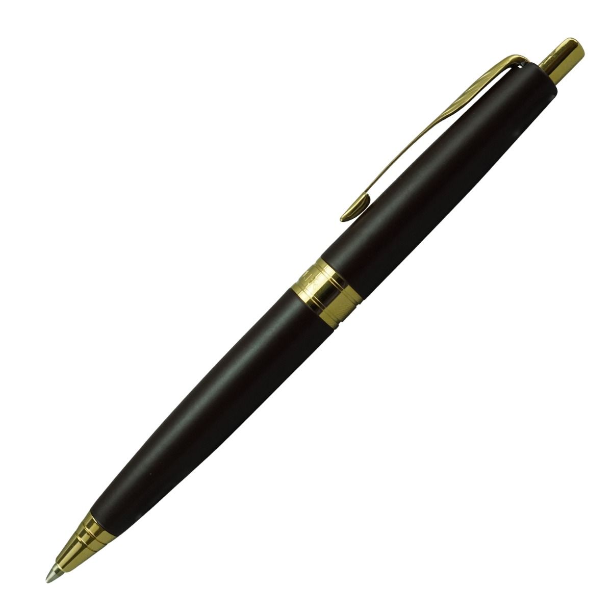 Parker Aster Model:16169 Matte Brown Color Body with Gold Clip Medium Tip Ball Pen
