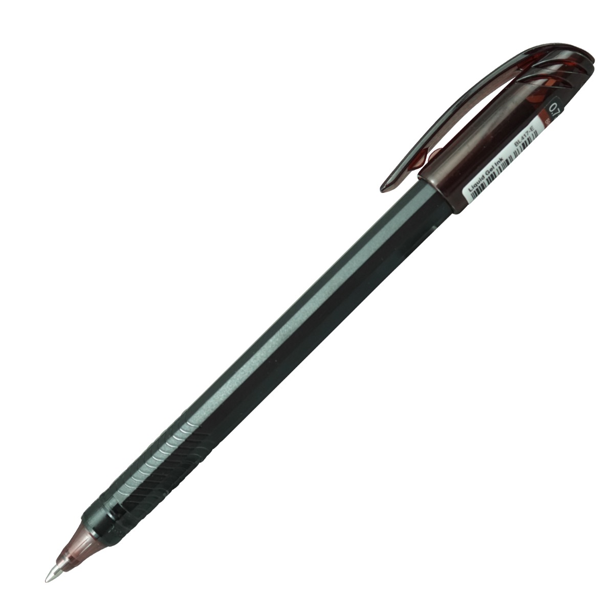 Pentel  Energel Model:16186 Brown Color Writing  Cap  With Black Color Body  Medium Tip Gel Pen