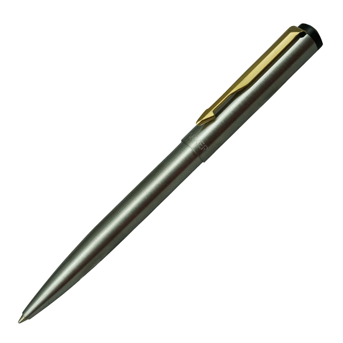 Parker  Vector   Model:16384  Silver Stainless  Color  Body  With GOld  Clip Click Type  Ball Pen