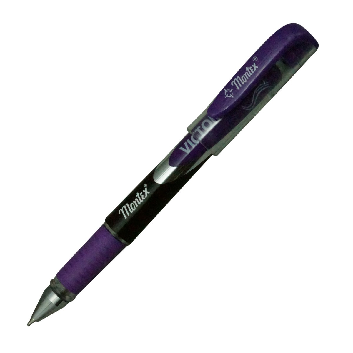 Montex Victory Model:16293 Vilote Color Body With Blue Writing Cap Type Ball Pen