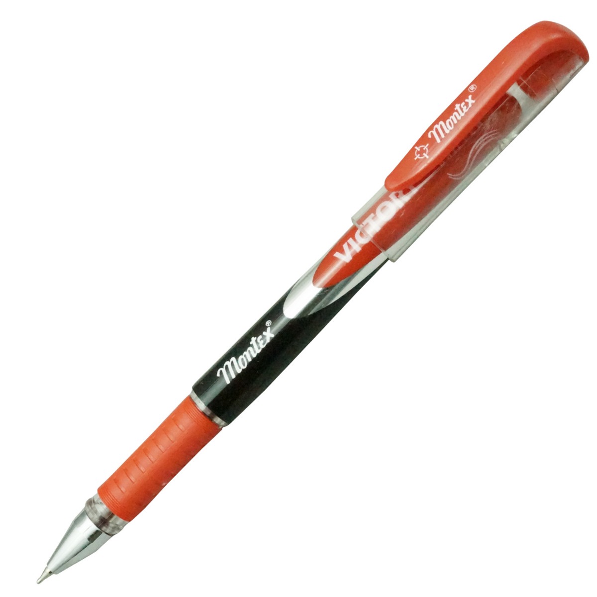Montex Victory Model:16297 Red Color Body With Red Writing Cap Type Ball Pen