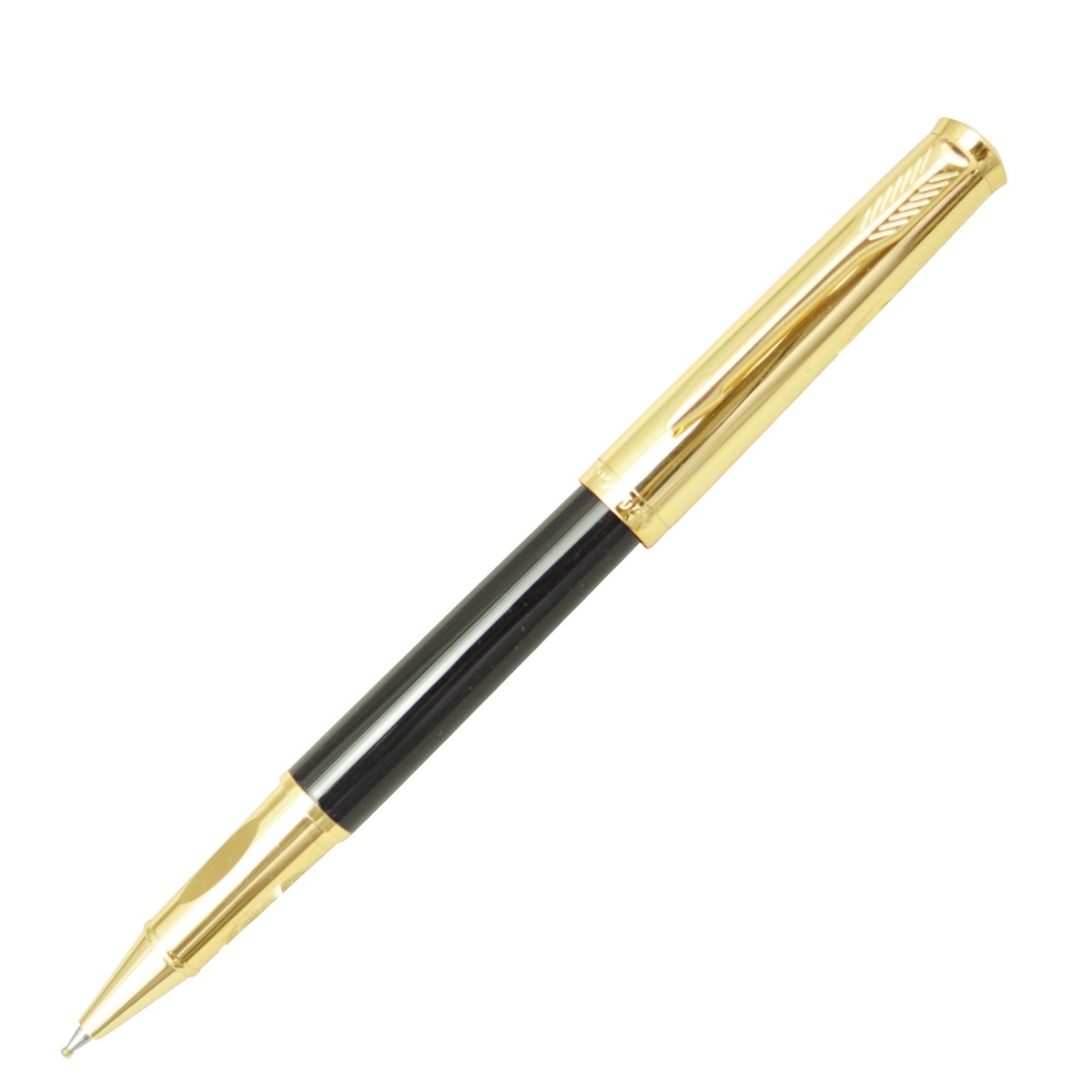 Dikawen 8031 Model:16928  Black Color Body With Gold Cap Type Roller Ball Pen 