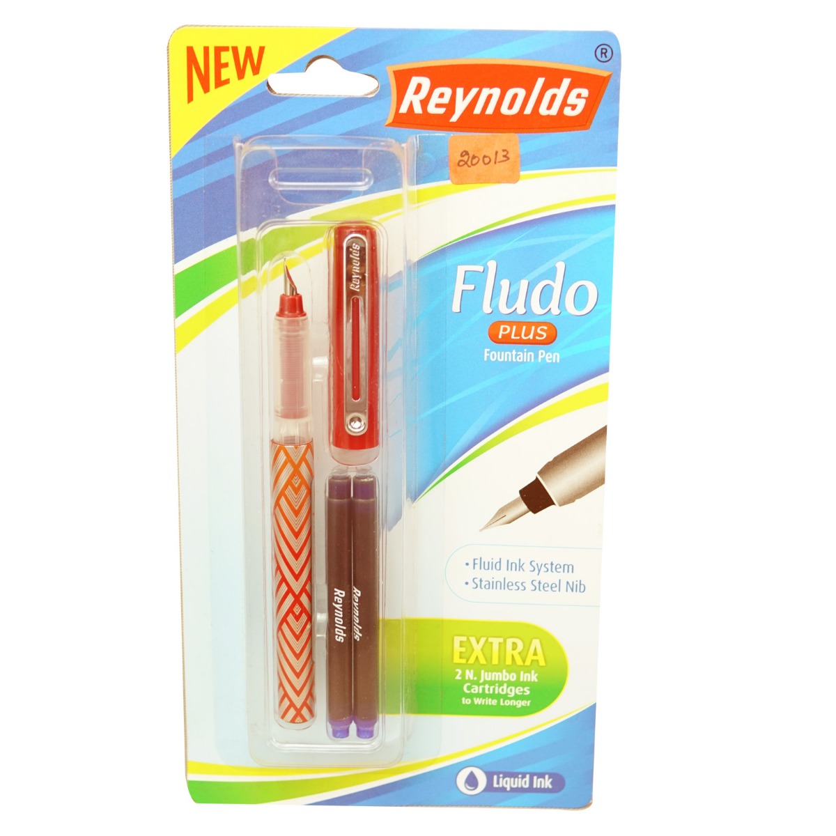 Reynolds Fludo Model:16941 Red Designed Color Body With Catridge