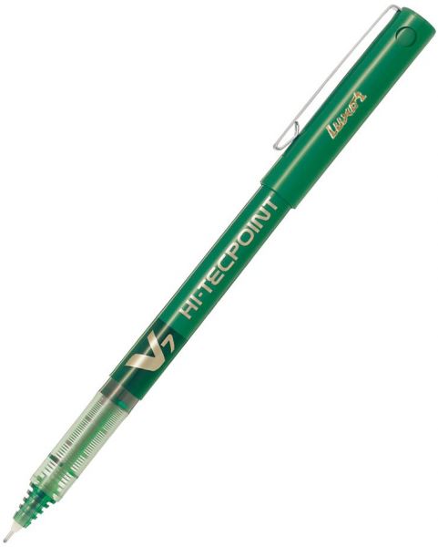 Pilot V7 Hi -Tecpoint Model:17004 Green Color Gel Pen