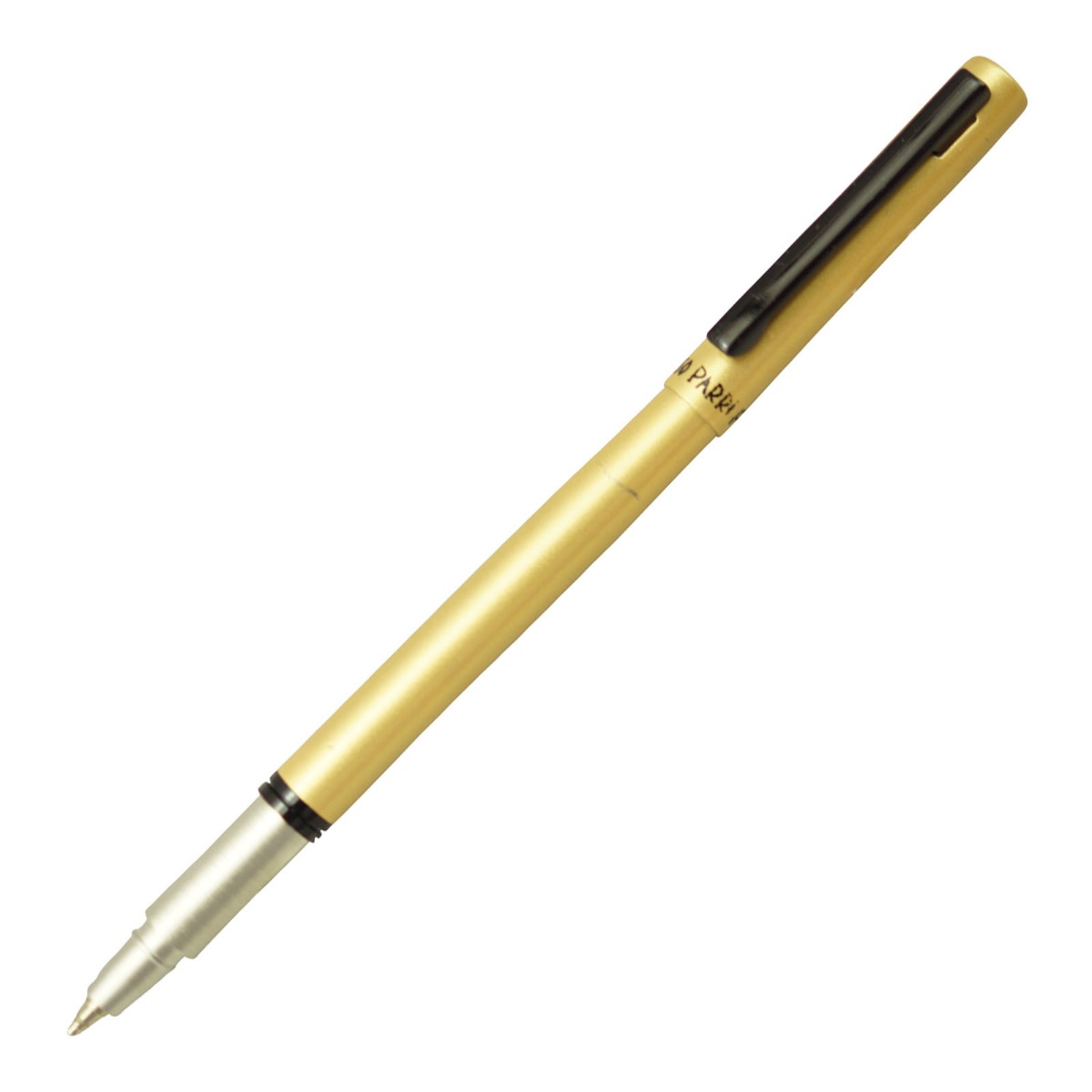 Picasso Parri Fly Model No:17031 Slim Golden Yellow  Color Body Wilth Black Clip Fine Tip  Cap Type Ball Pen