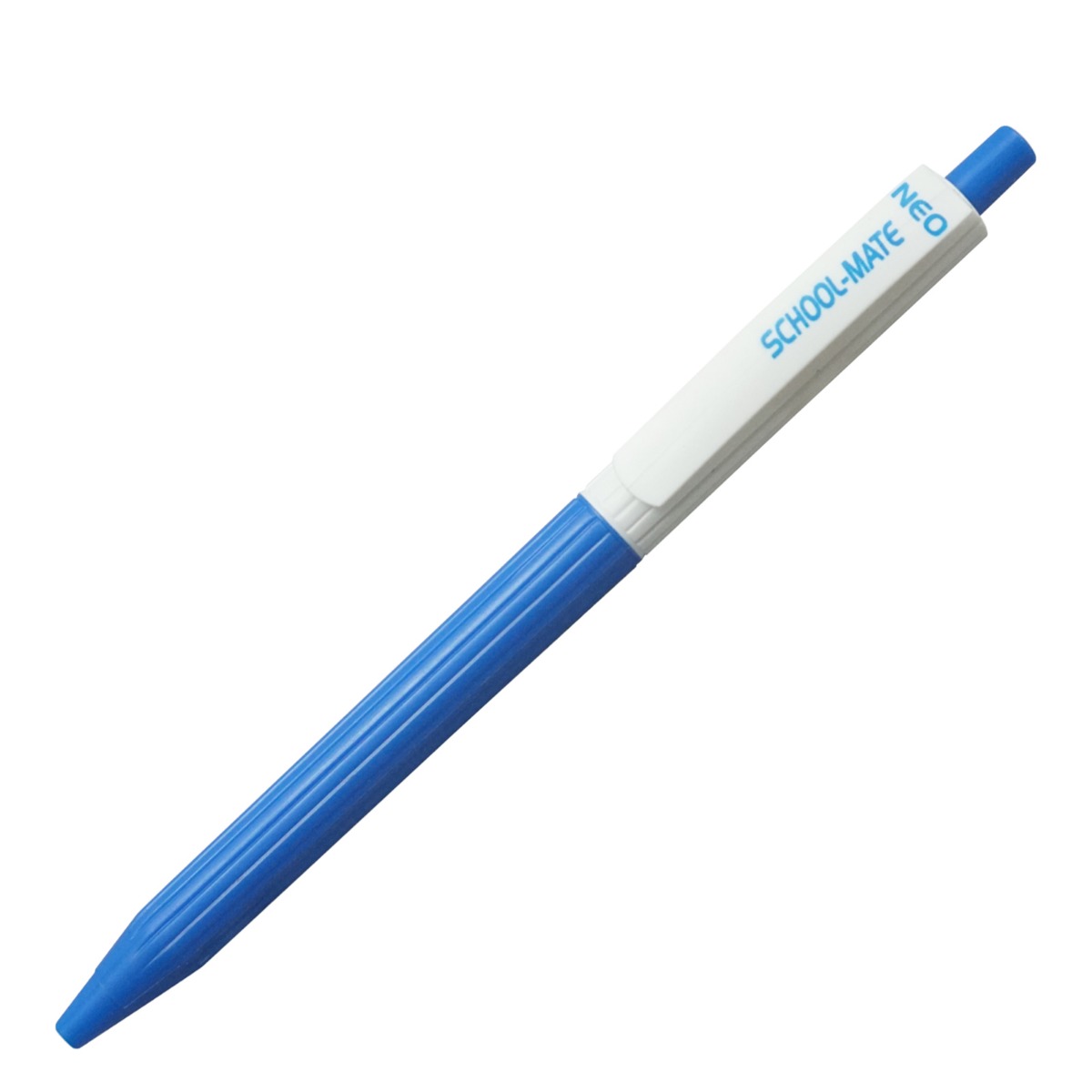Neo School-Mate Model: 17276 Blue And White Body Click Type Ball Pen