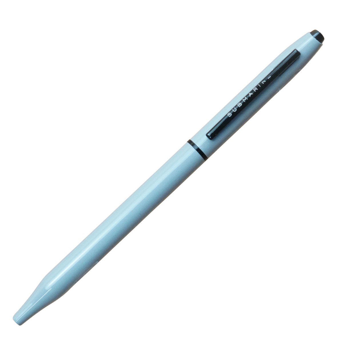 Submarine 922 Model:17351  Slim White  Color  Body With Black Color Clip  Fine Tip  Twist  Type  Ball Pen 