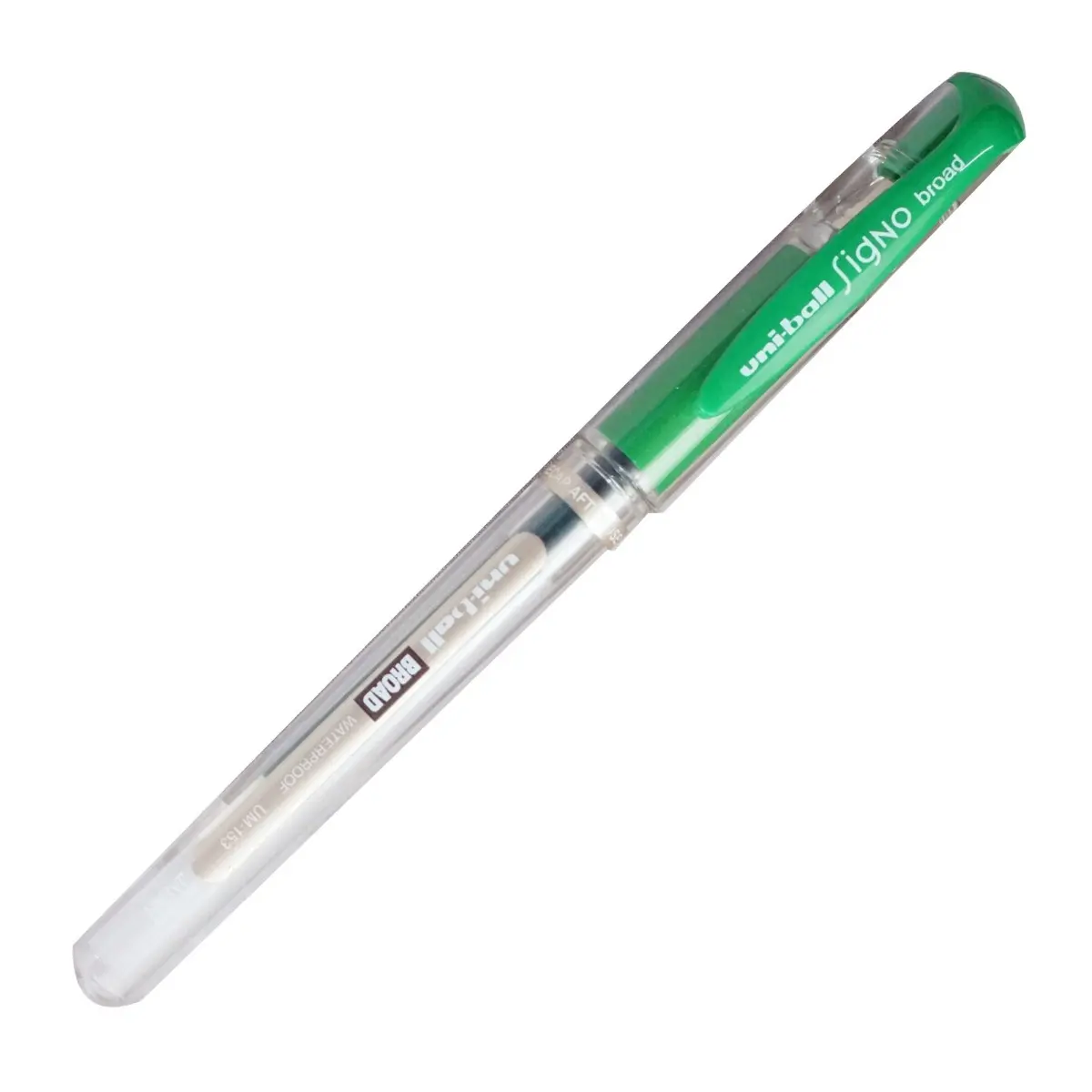 Uni-ball Model 17384 Uni-ball signo broad Green Color writing cap type  Gel Pen