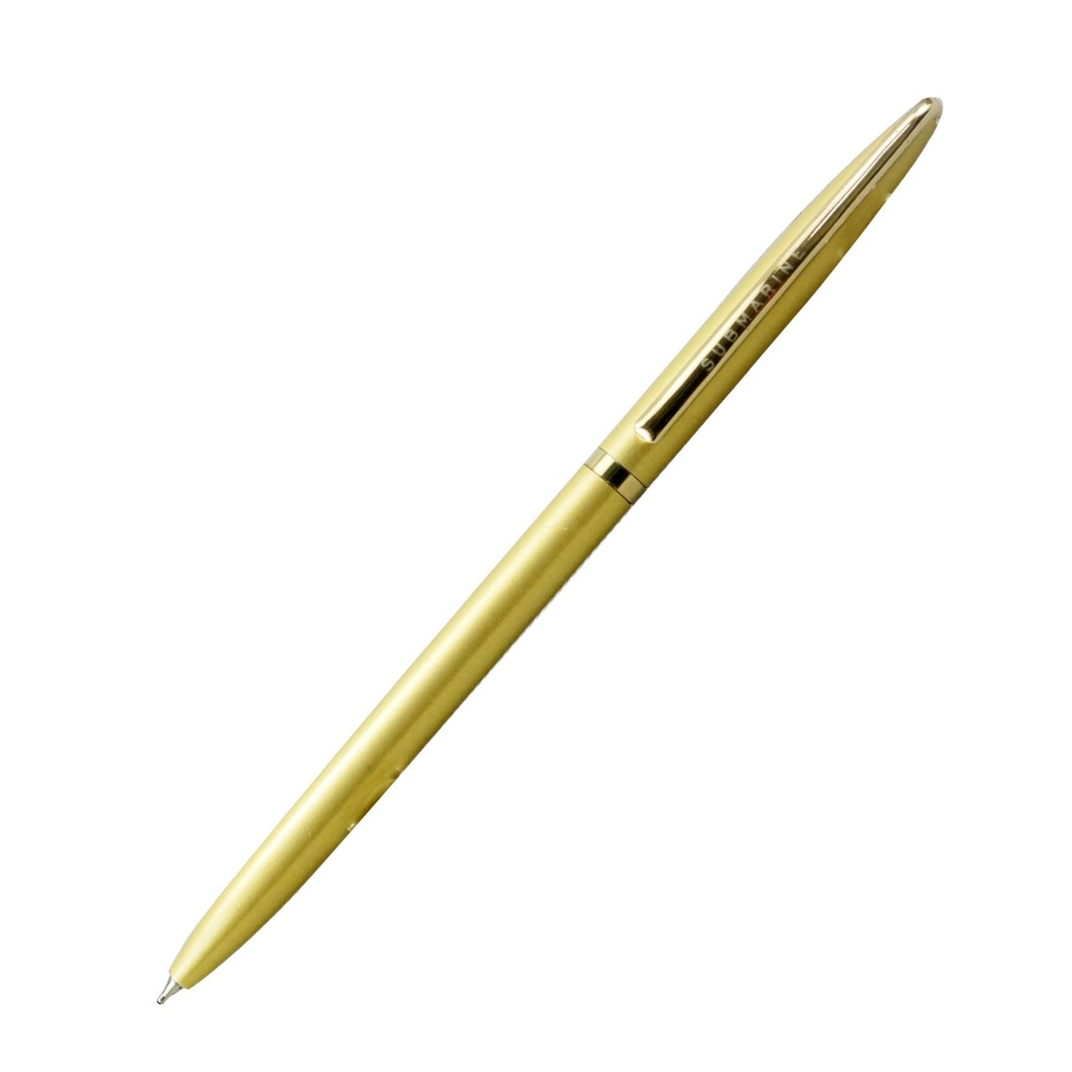 SubMarine 917 Model :17396  Lite Golden Color Body With Gold Clip Twist Type Ball Pen 