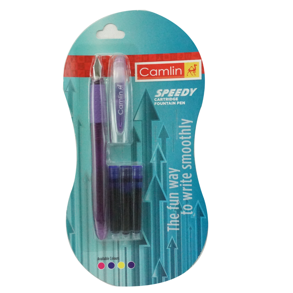 Camlin Speedy Model17620 Violet Color Transparent Body Medium Nib