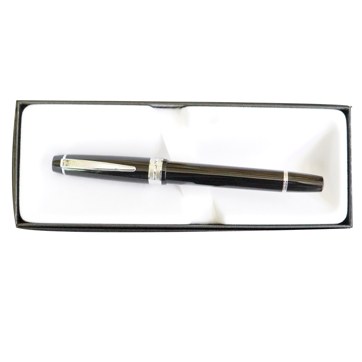 Cross AT0745-1  Model : 17687 Golssy Black Color Body With Silver Clip Cap Roller Ball
