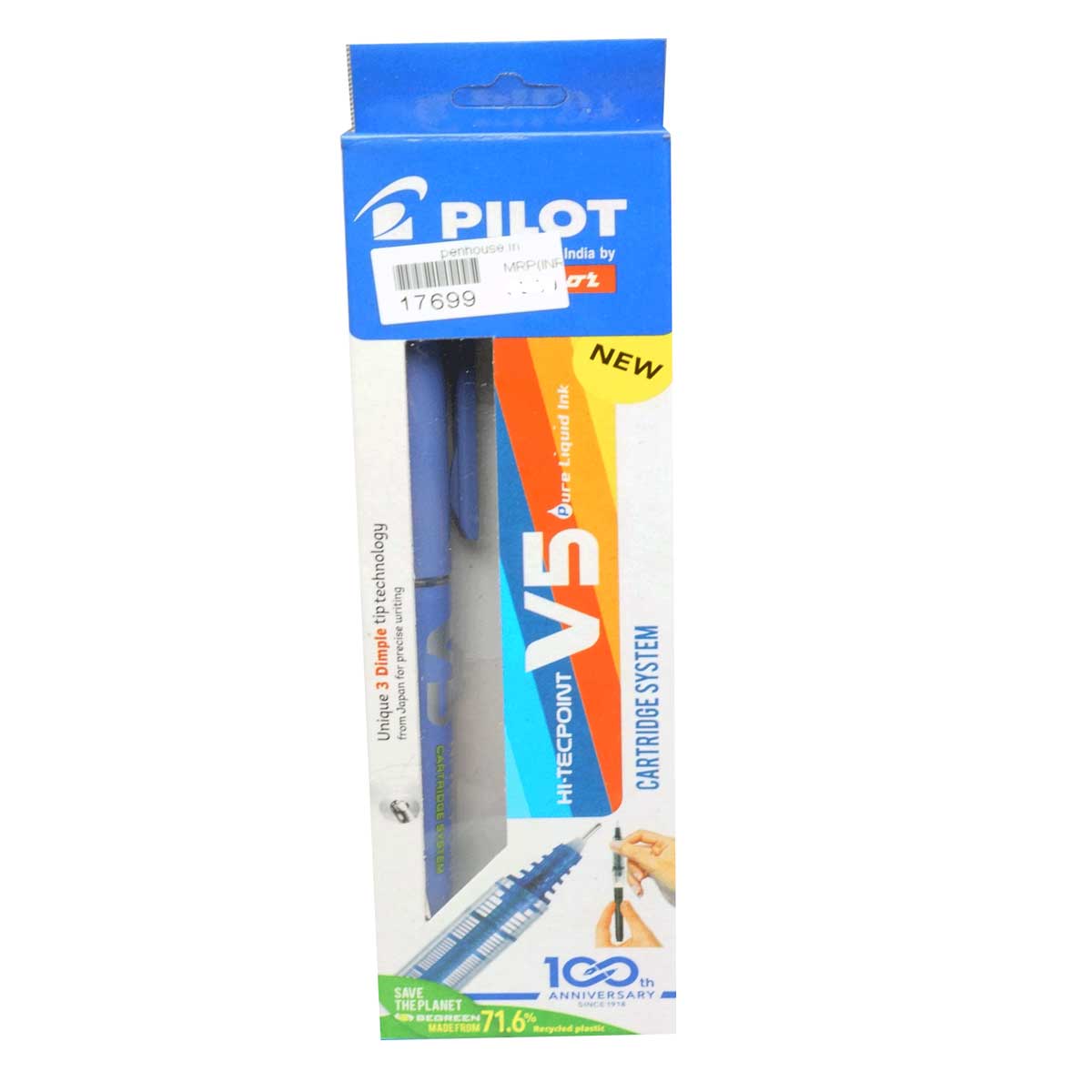 Pilot V5 Model : 17699  Blue Color Body With Blue Writting  0.5 mm