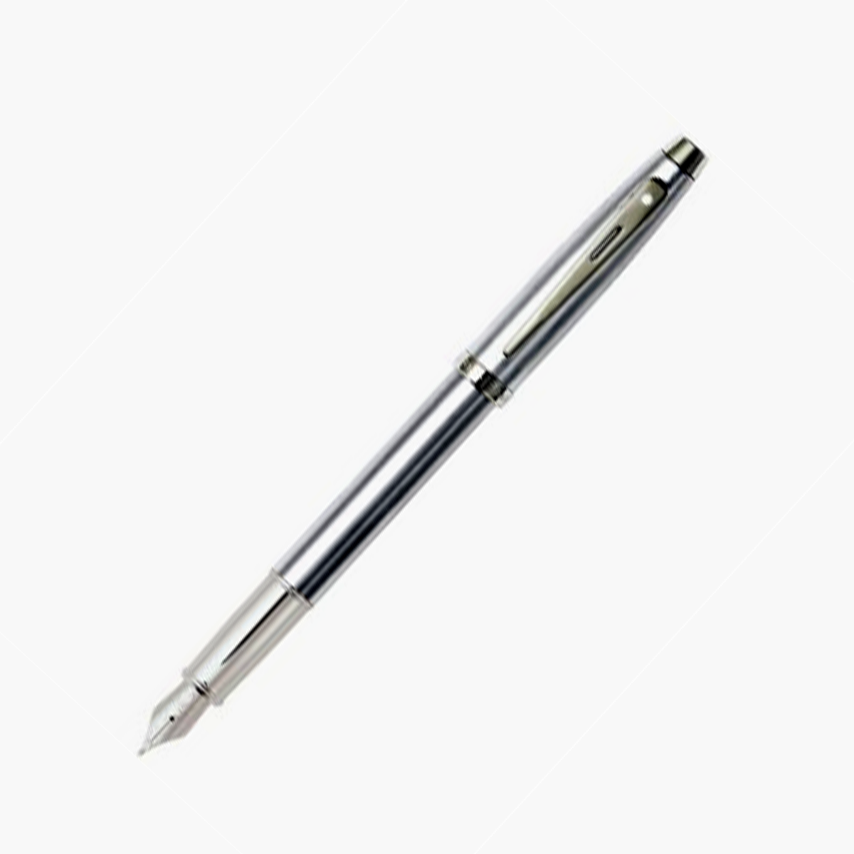 Sheaffer  A 9306 Model:17702 Full Silver Color Body With Medium Nib Fountain Pen