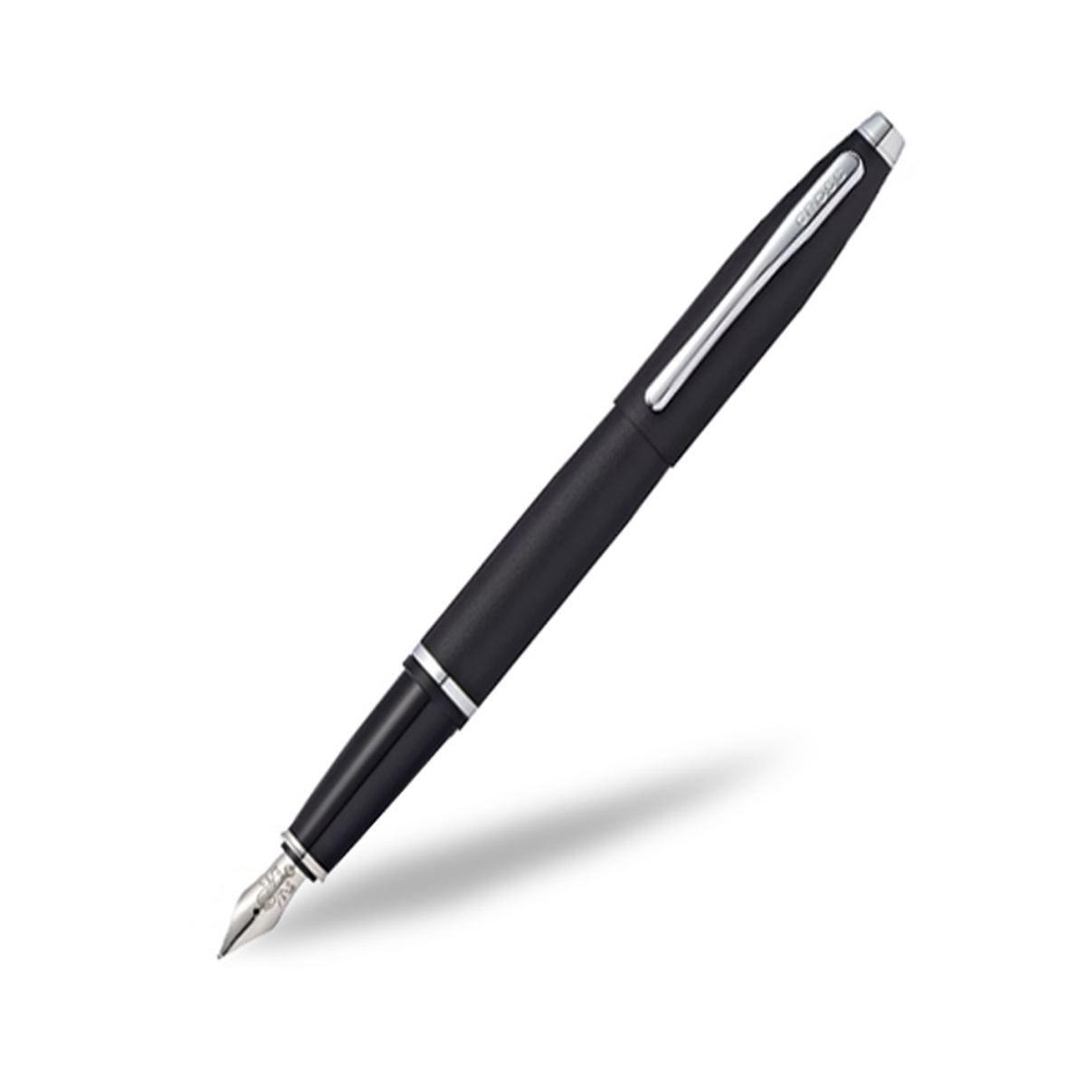 Cross AT0116 -14MS Model:17704 Calais Matte Black Color Body With Medium Nib Fountain Pen