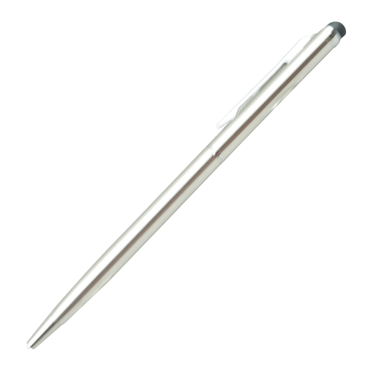 Penhouse Model:17736  Slim Silver Color Body With Stylus Twist Type Ball Pen