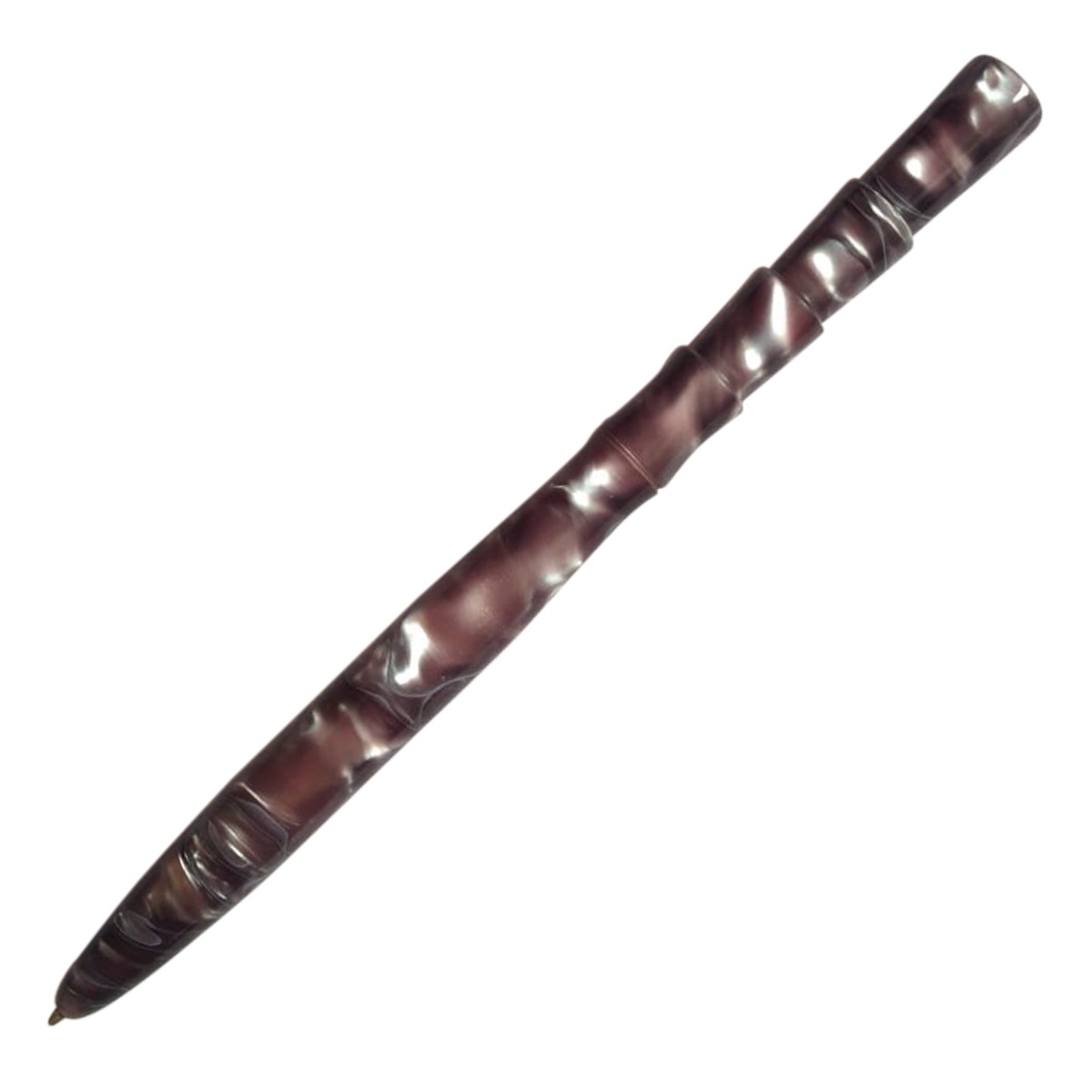 Handmade Ranga Pens Brown and White Colored Flat  Pointed Ultra Smooth Flow Medium Tip Desktop Ball Pen Model.No 17835