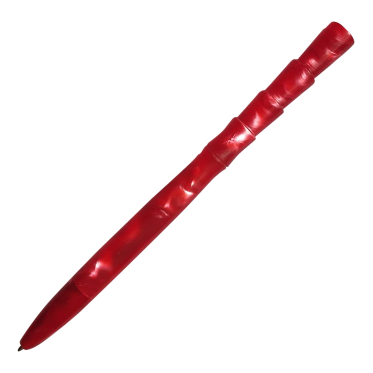 Handmade Ranga Pens Transculent Red Colored Flat  Pointed Ultra Smooth Flow Medium Tip Desktop Ball Pen Model.No 17839