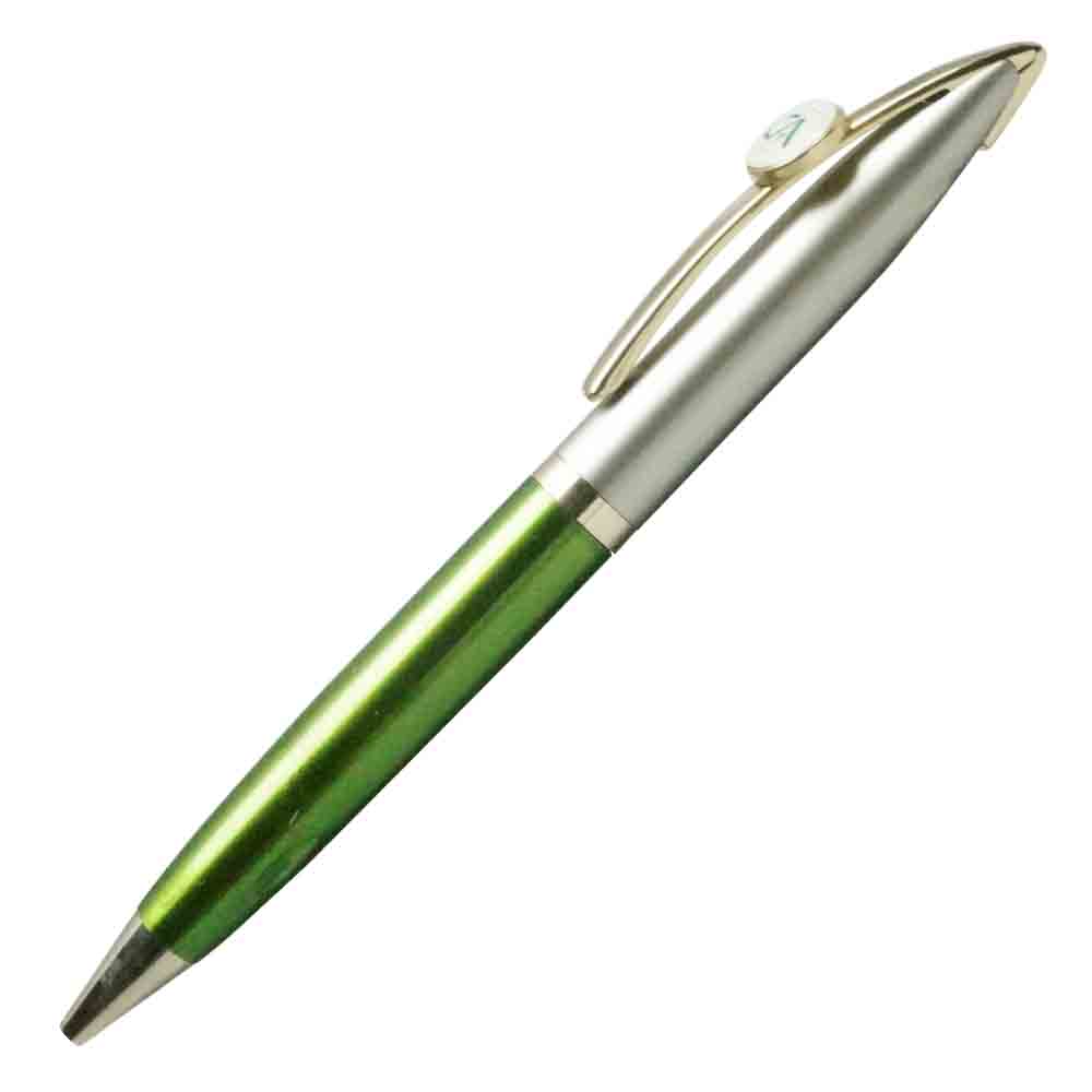 penhouse.in CA Clip Grey Green Color Body Twist Ball Pen Model No : 18019