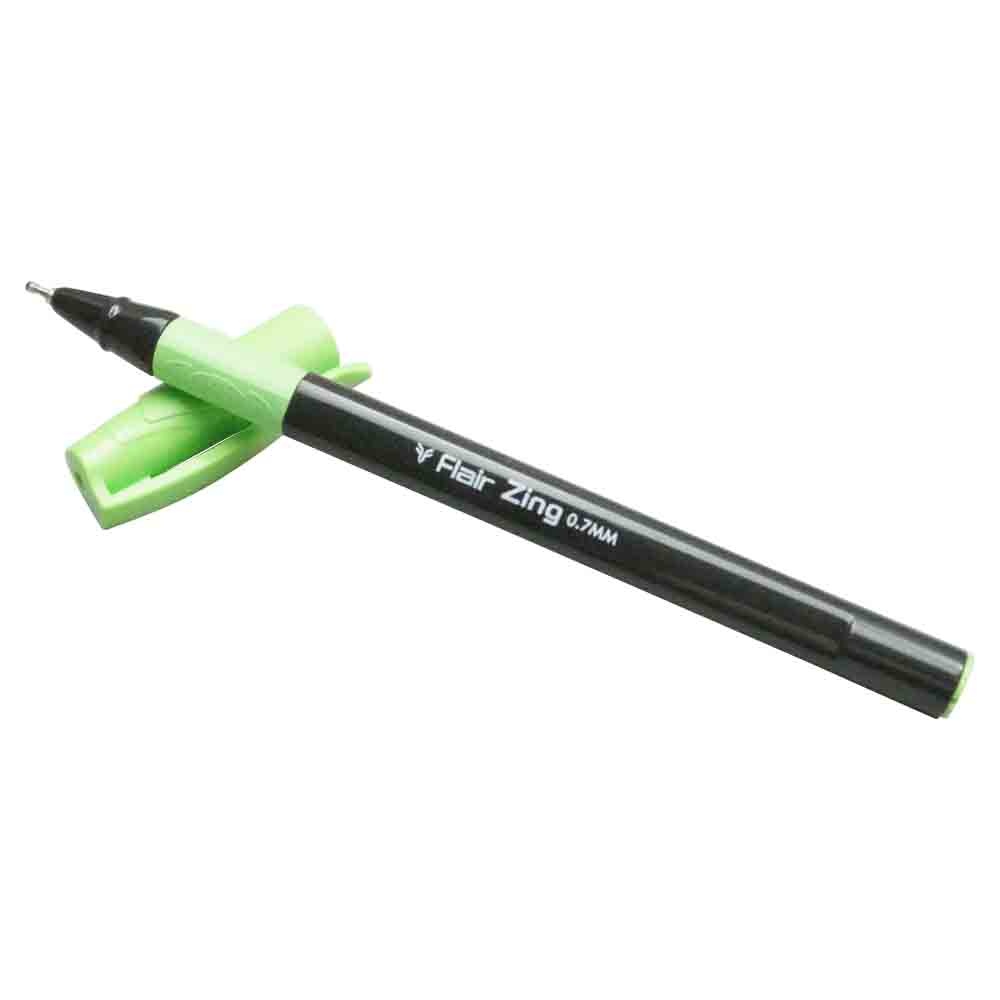 Flair Zing Green Cap Black Body Ball pen penhouse.in Model. No 18023