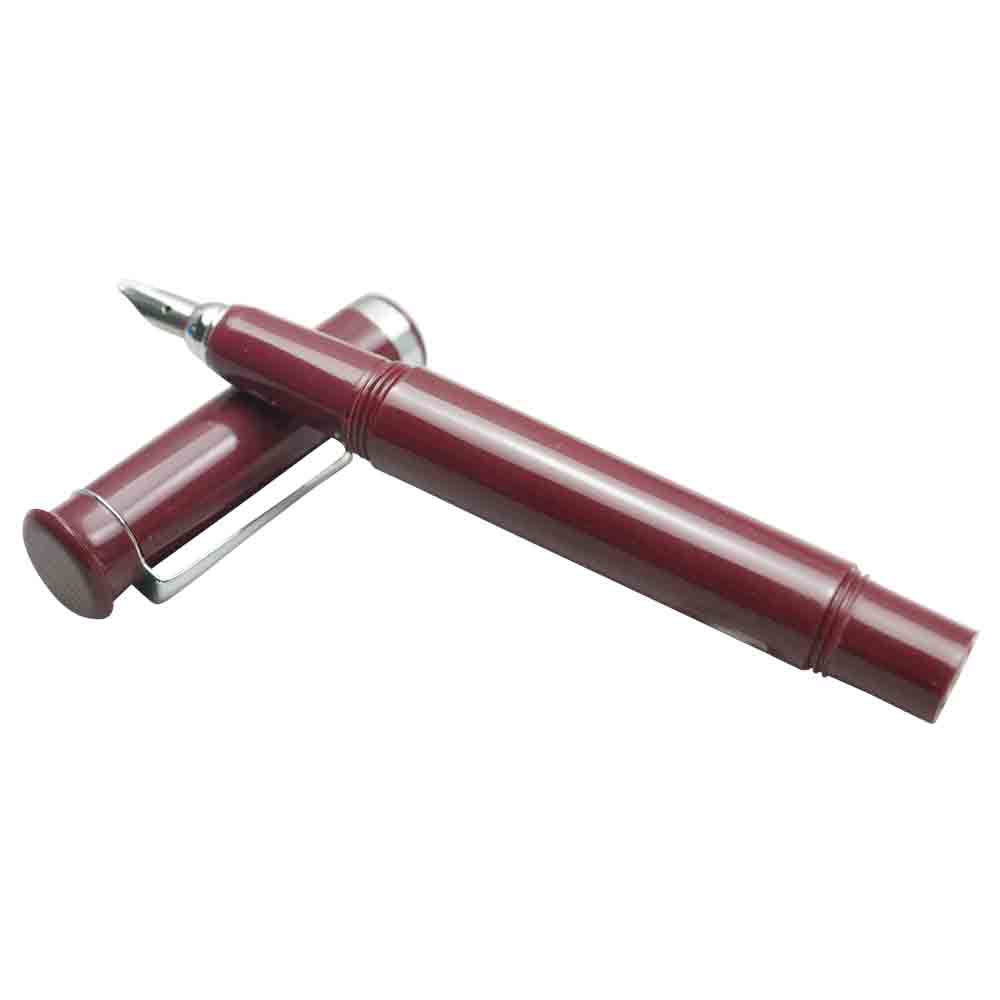 Gama No 4 Maroon Body Steel Cap Fountain Pen Model: 18225
