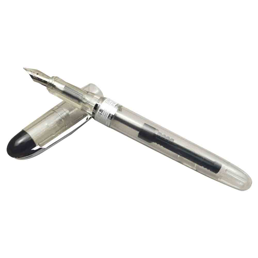 Hero FP8000 - Transparent Body Medium Nib Converter Type Fountain Pen SKU 18482