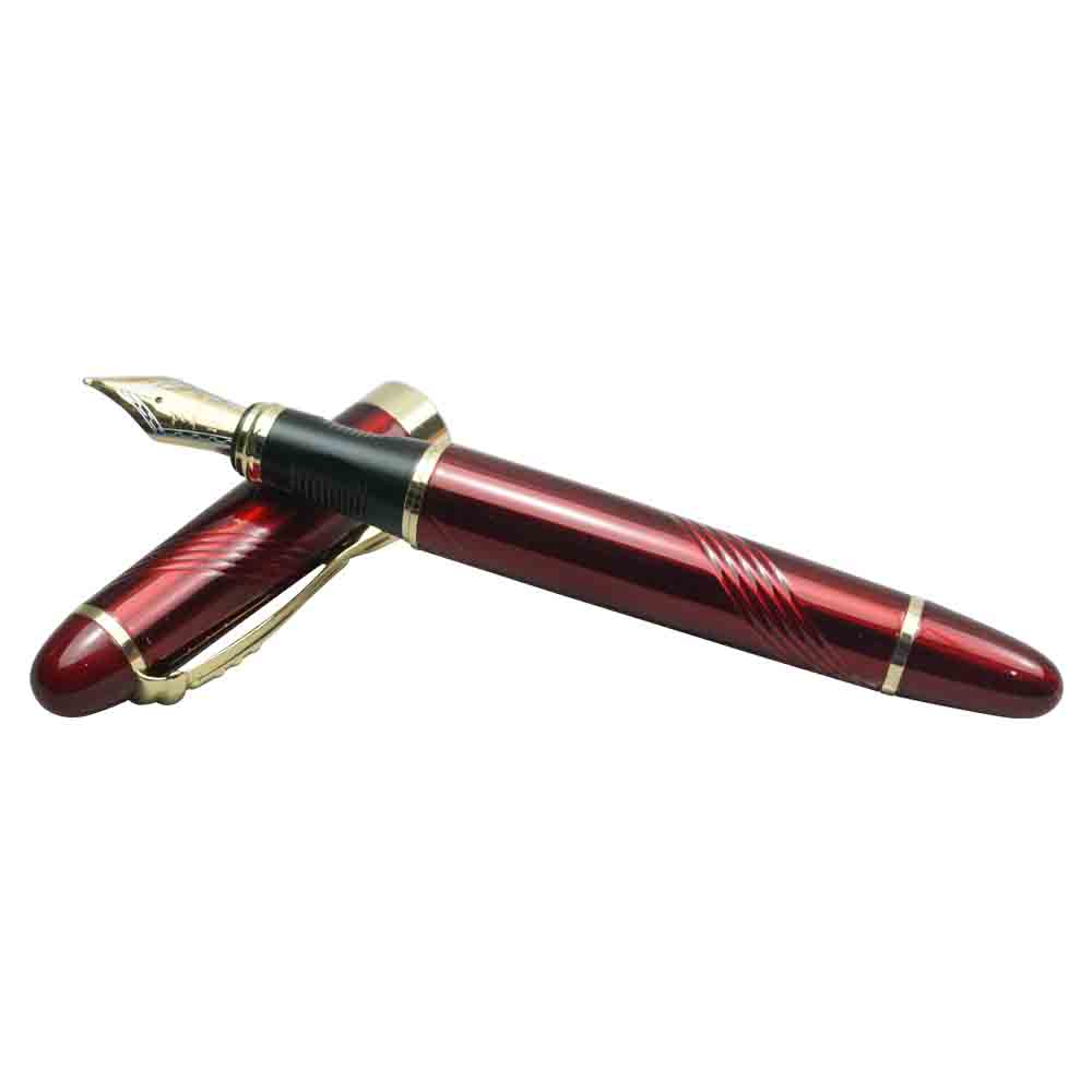Jinhao X450 Red Laquer Body and Cap Fountain Pen Model 18489