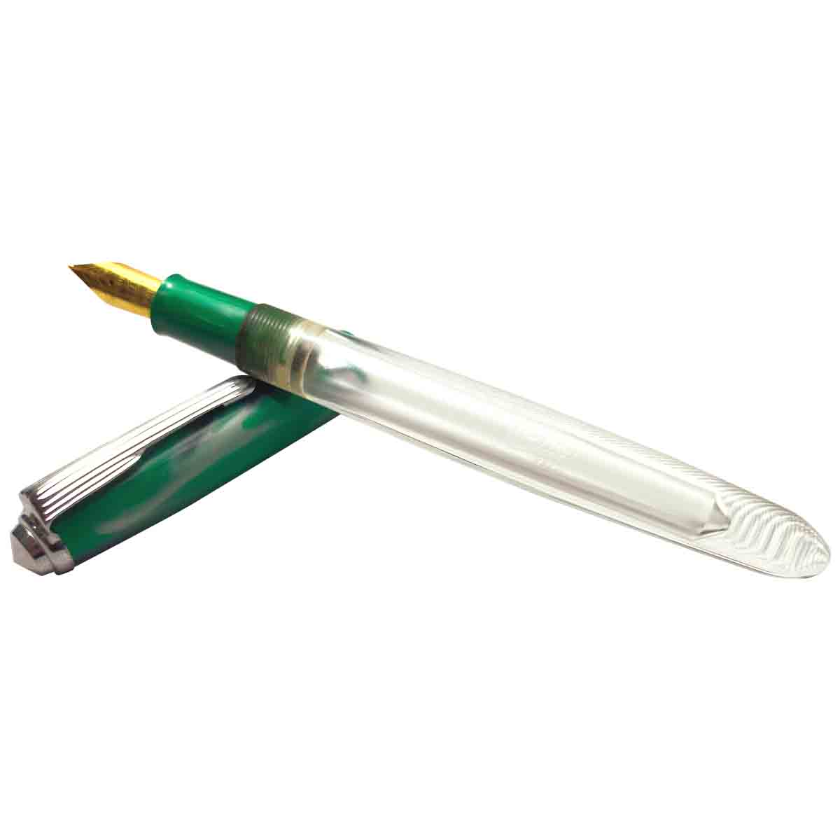 Airmail Wality 69T Light Green Marble Finish Cap Transparent Body