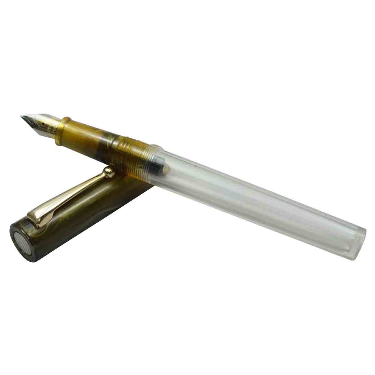 Gama No 2 Light Brown Marble Cap transparent Body Eye Dropper Model