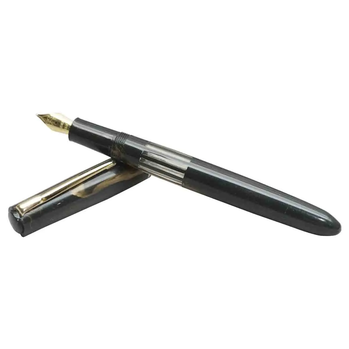 Click Black Bird Black and Brown Marble Finish Eye Dropper Model