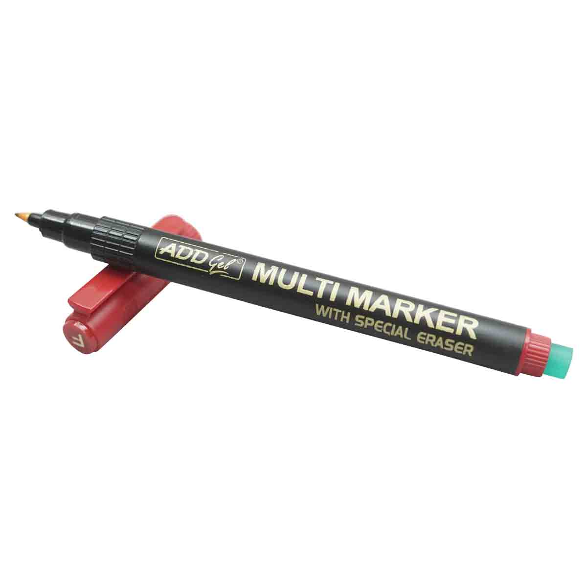 Addgel Red Color Multi Marker Medium Tip Marker Pen SKU 19187