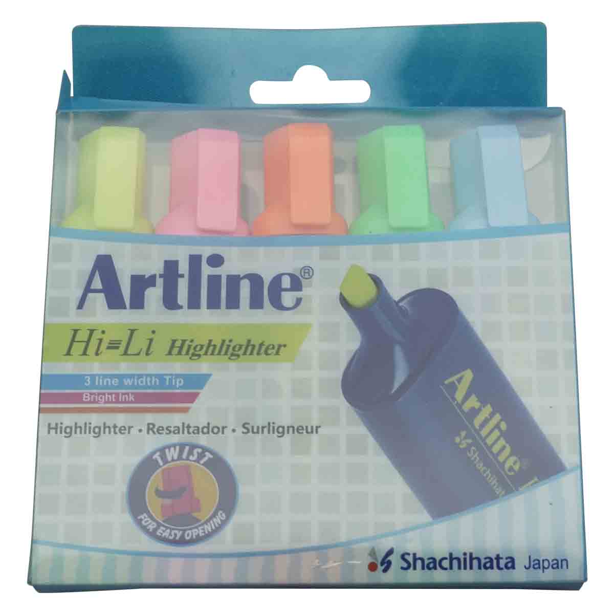 Artline 5 Color Highlighter Pen Set SKU 19192