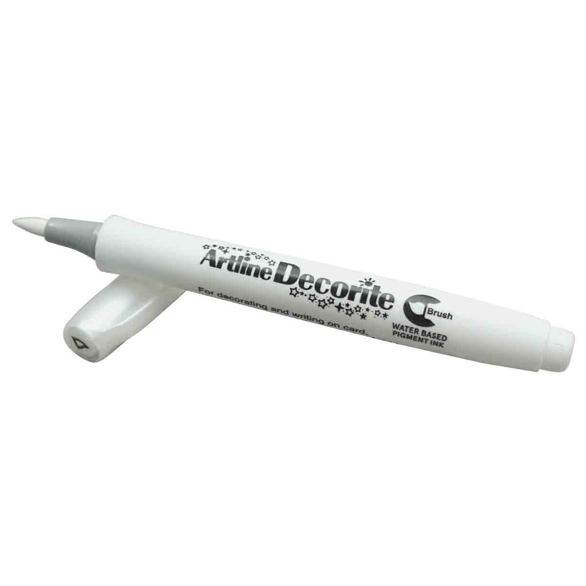 Artline Decorite White Water Color Brush Pen for Decorative Writing SKU 19208