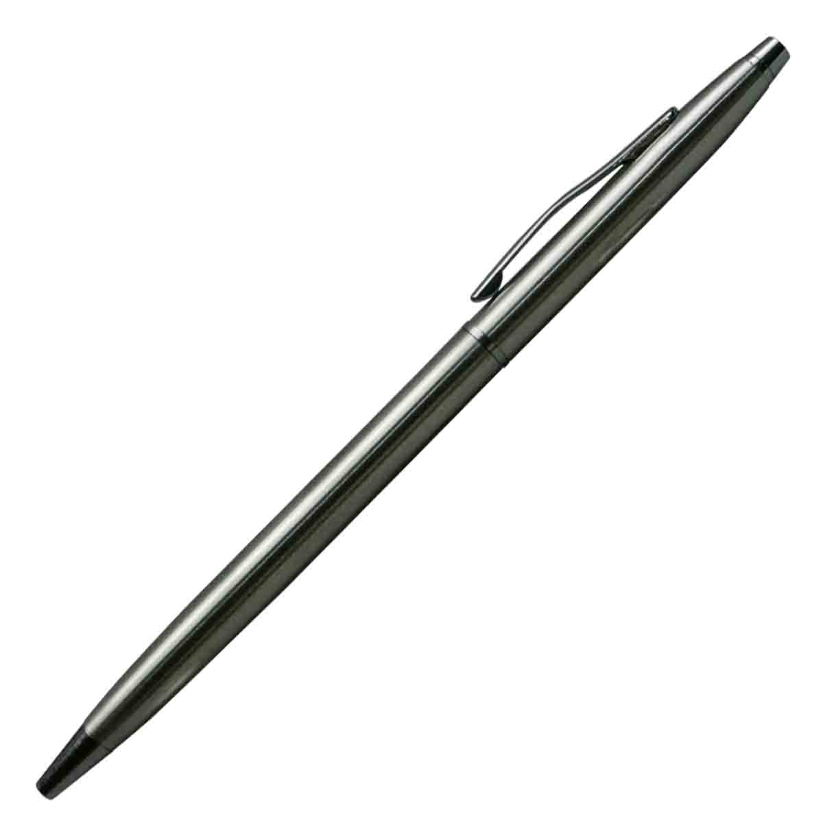 penhouse.in M3SS Silver Color Body and Cap Twist Ball Pen with personalized name SKU 19482