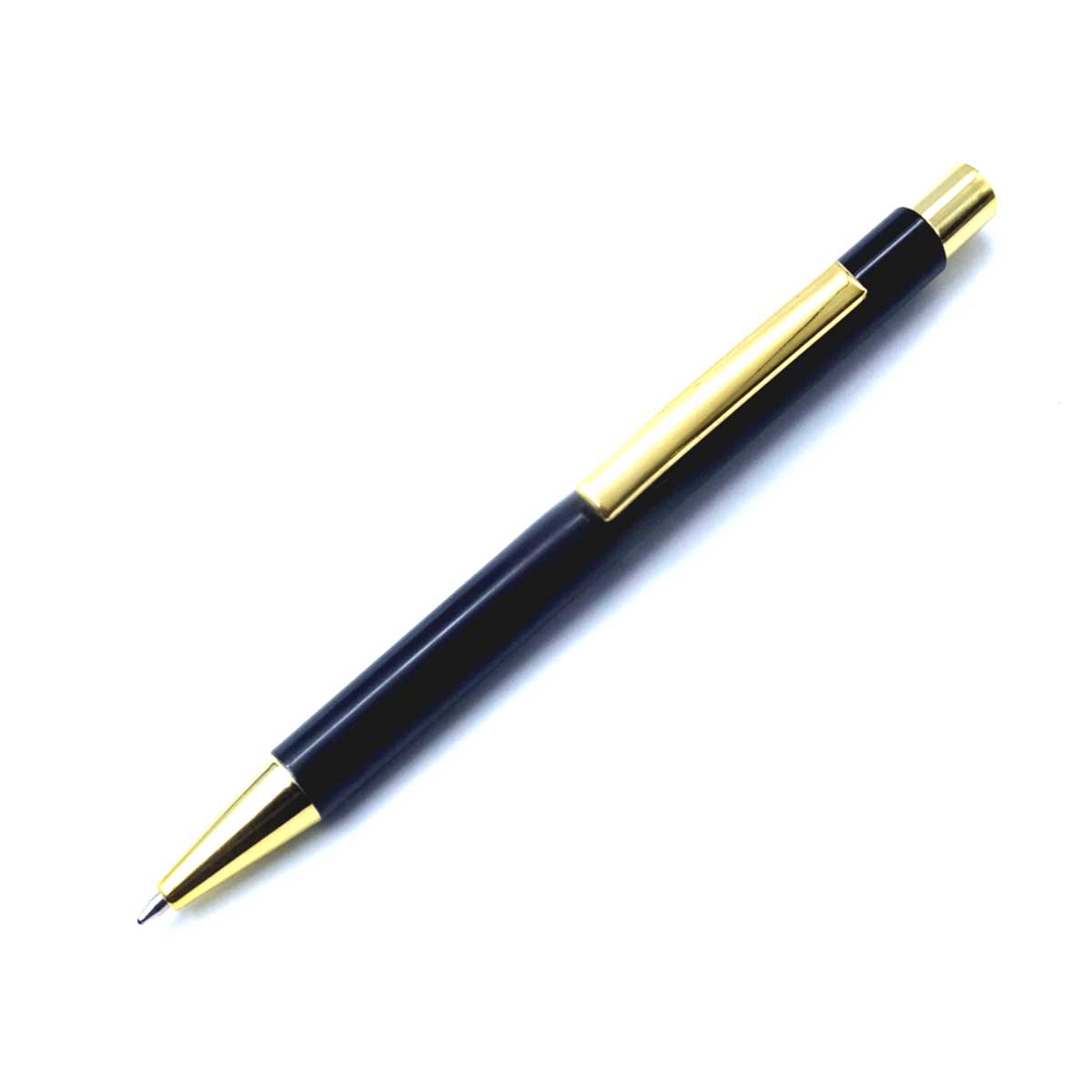 penhouse.in Glossy Black Color Body With Gold Clip Retractable type Ball Pen  SKU 19559