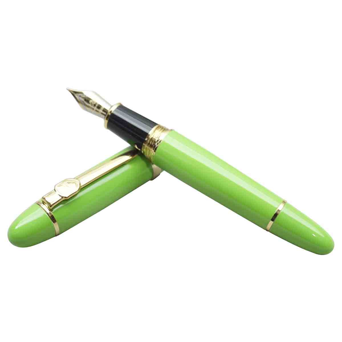 Jinhao 159 - Green Golor Body and Cap Convertoer Type Fountain Pen with No.35 Dual Tone Medium Nib SKU 19629