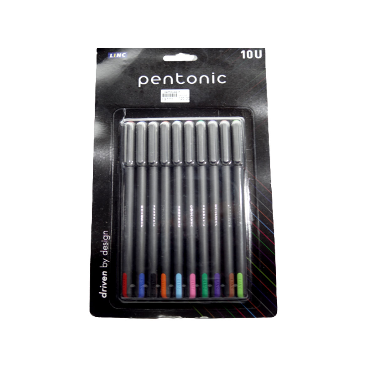 Linc Pentonic 10 Color Ball Pen Set - Fine Tip SKU 19771
