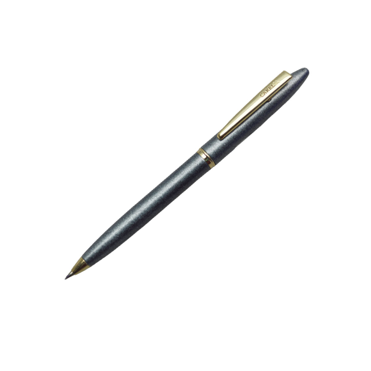 K-Nine Lugano Eco Series Shiny Grey Color With Gold Clip Twist Type 0.7mm Fine Tip Ball Pen SKU 19891