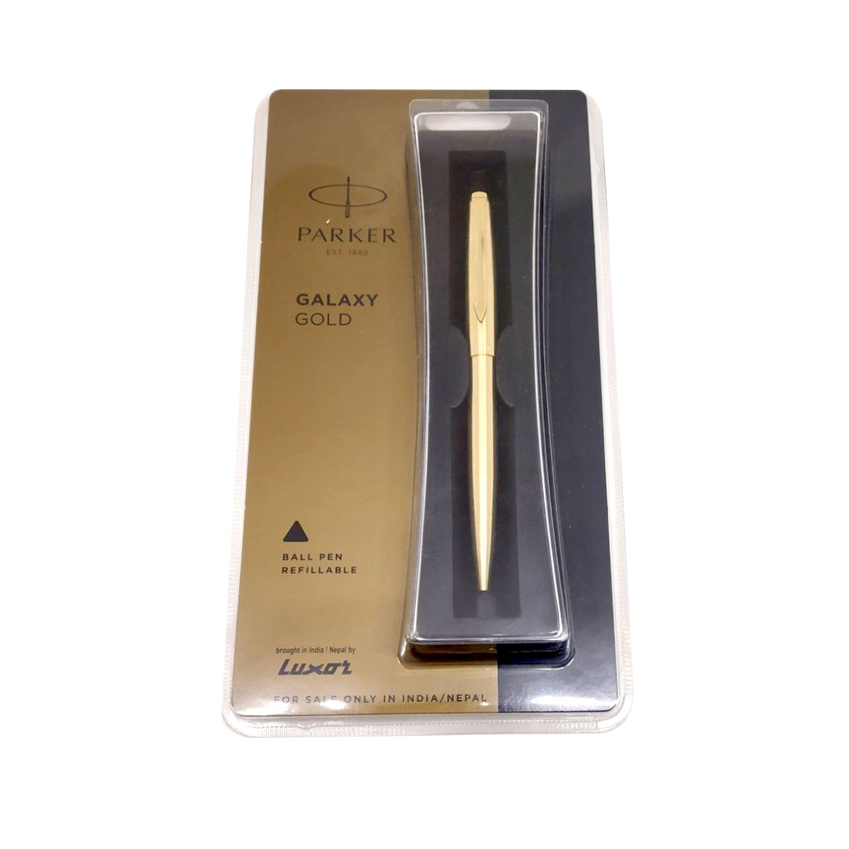 Parker Galaxy Full Gold Body With Fine Tip Click Type Ball Pen SKU 19935