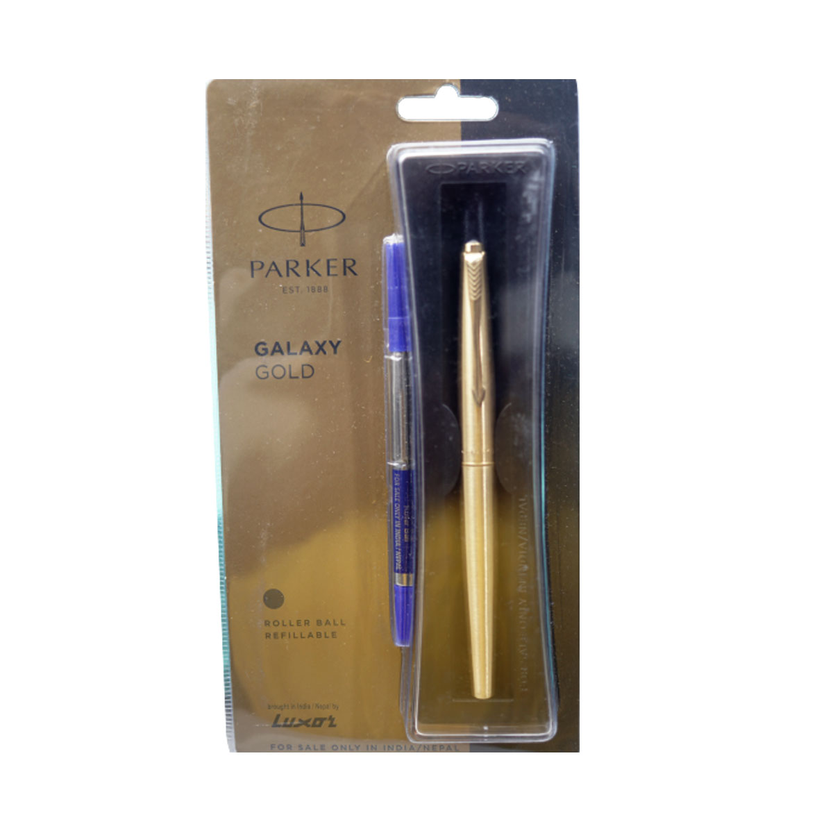 Parker Galaxy Full Gold Body With Ultra Fine Point  Cap Type Roller Ball Pen SKU 19936