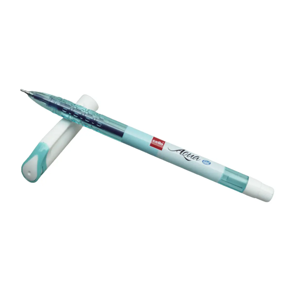 Cello Aqua Smooth White And Sky Blue Color Body With Blue