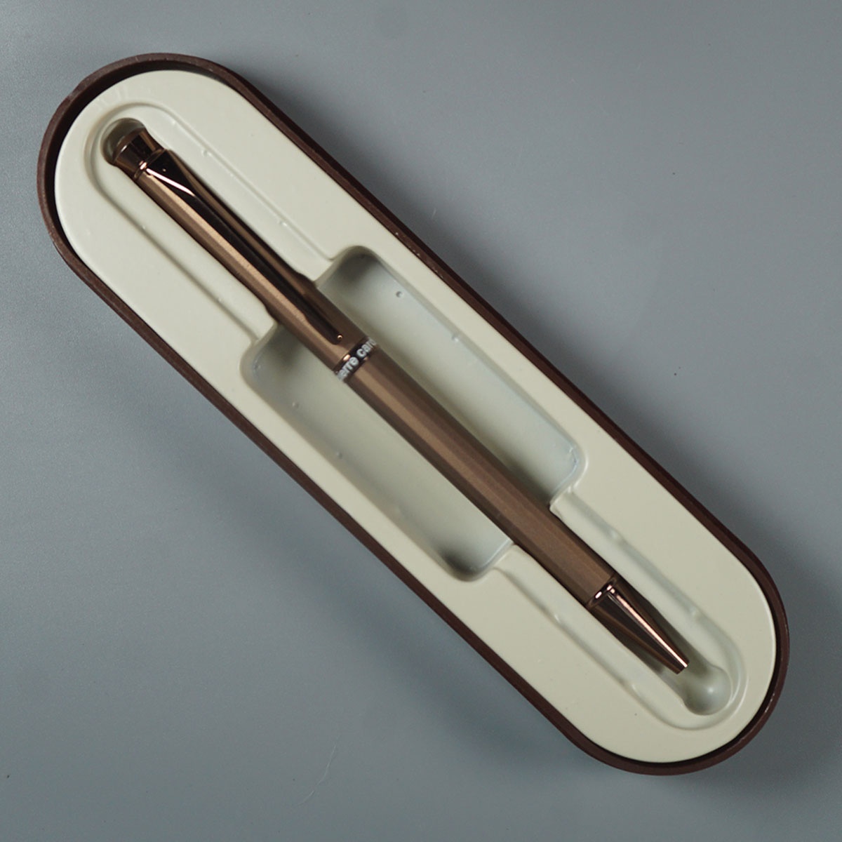 Pierre Cardin Irish Brown Color Body Fine Tip Twist Type Ball Pen  SKU 12384