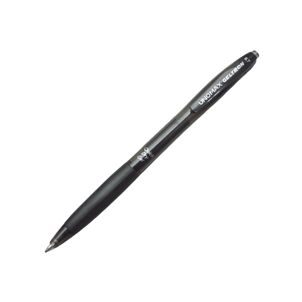 Unomax Geltron RT Black Color 0.7 Tip Smooth Writing Click Type Gel Pen
