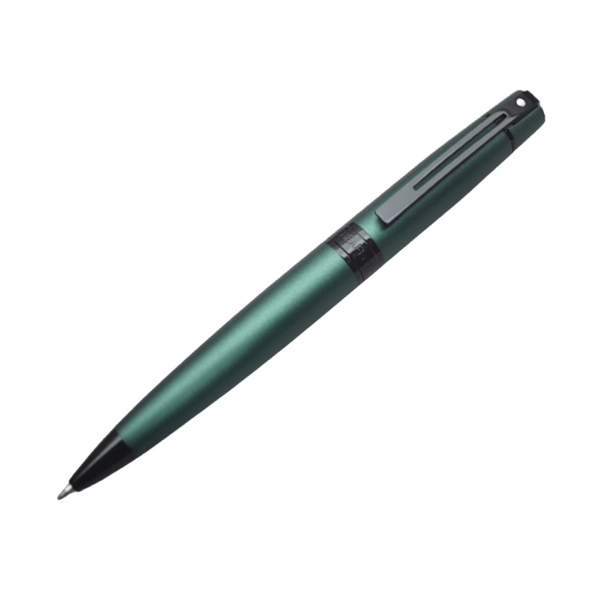 Sheaffer A 9346 Matte Green Color Body With Black Trim Medium Tip Twist Type Ball Pen   SKU 20048