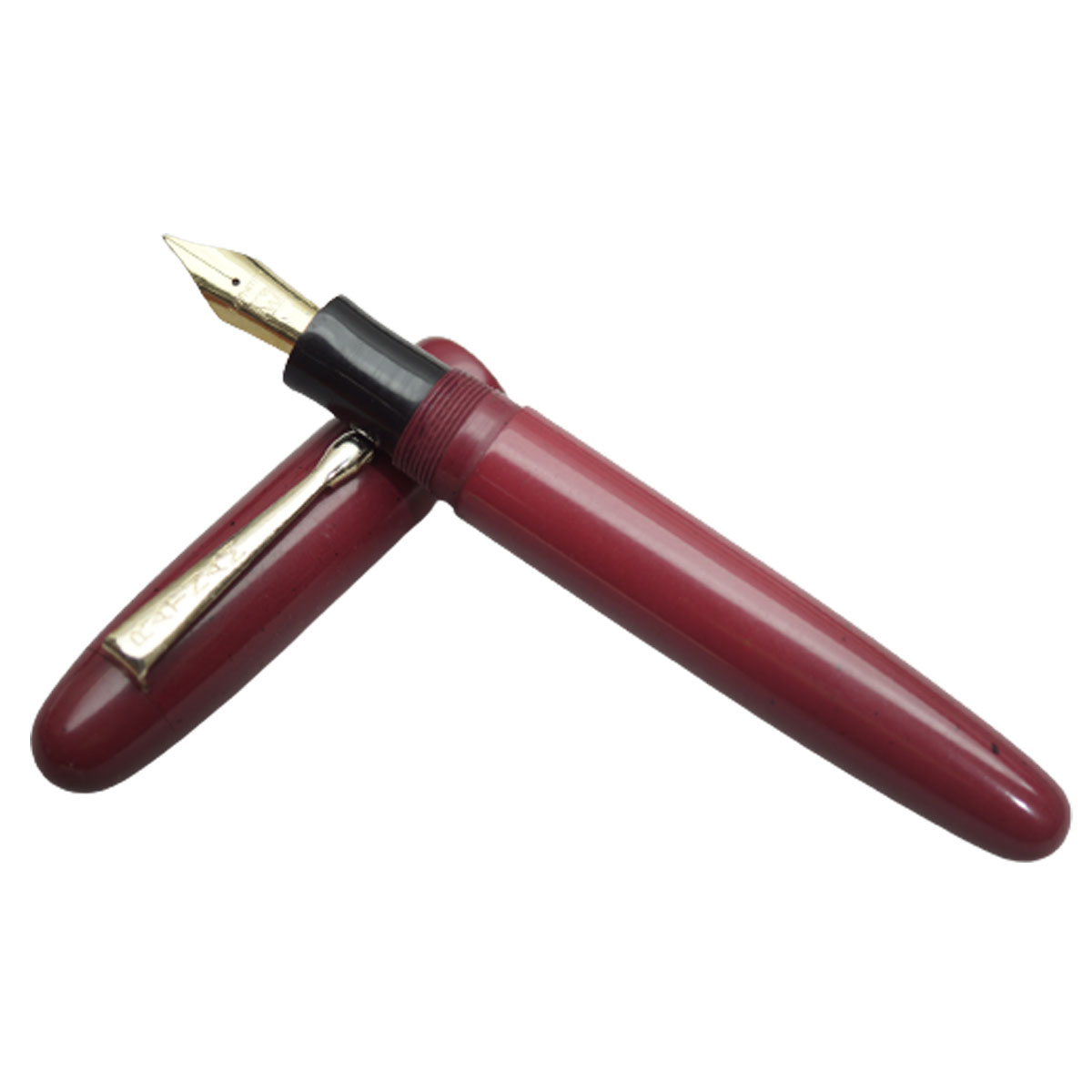 Ratnam Torpedo Special Handmade Plain Red Color Body With Gold Trim