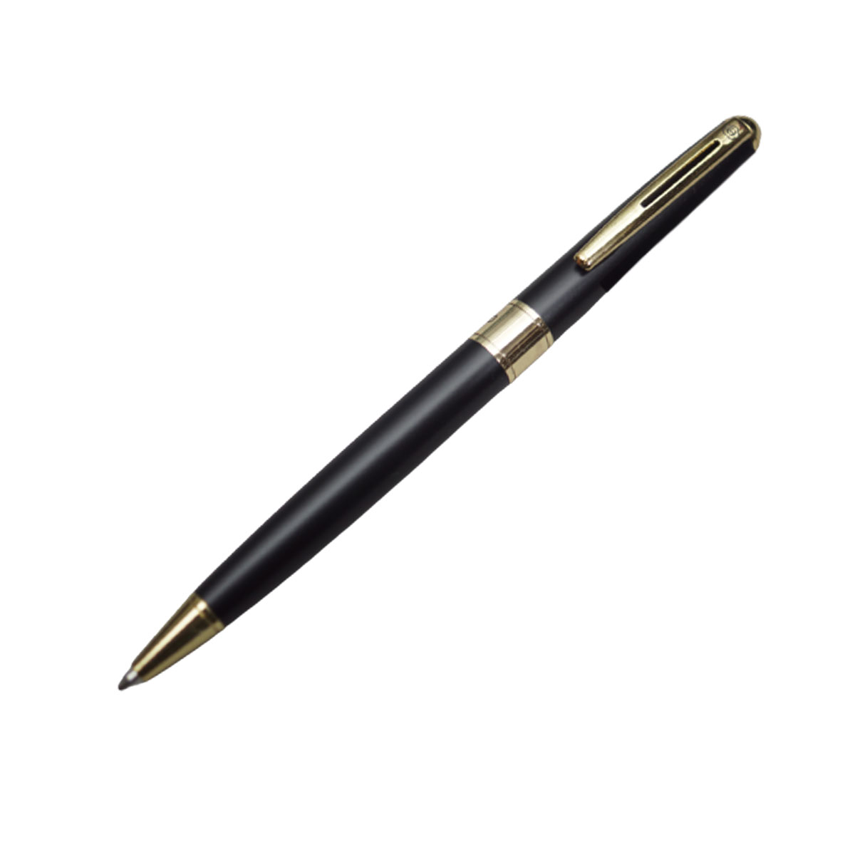 Hero 1015 Black Body Gold Trims Twist Type Ball Pen with medium Tip SKU 20247