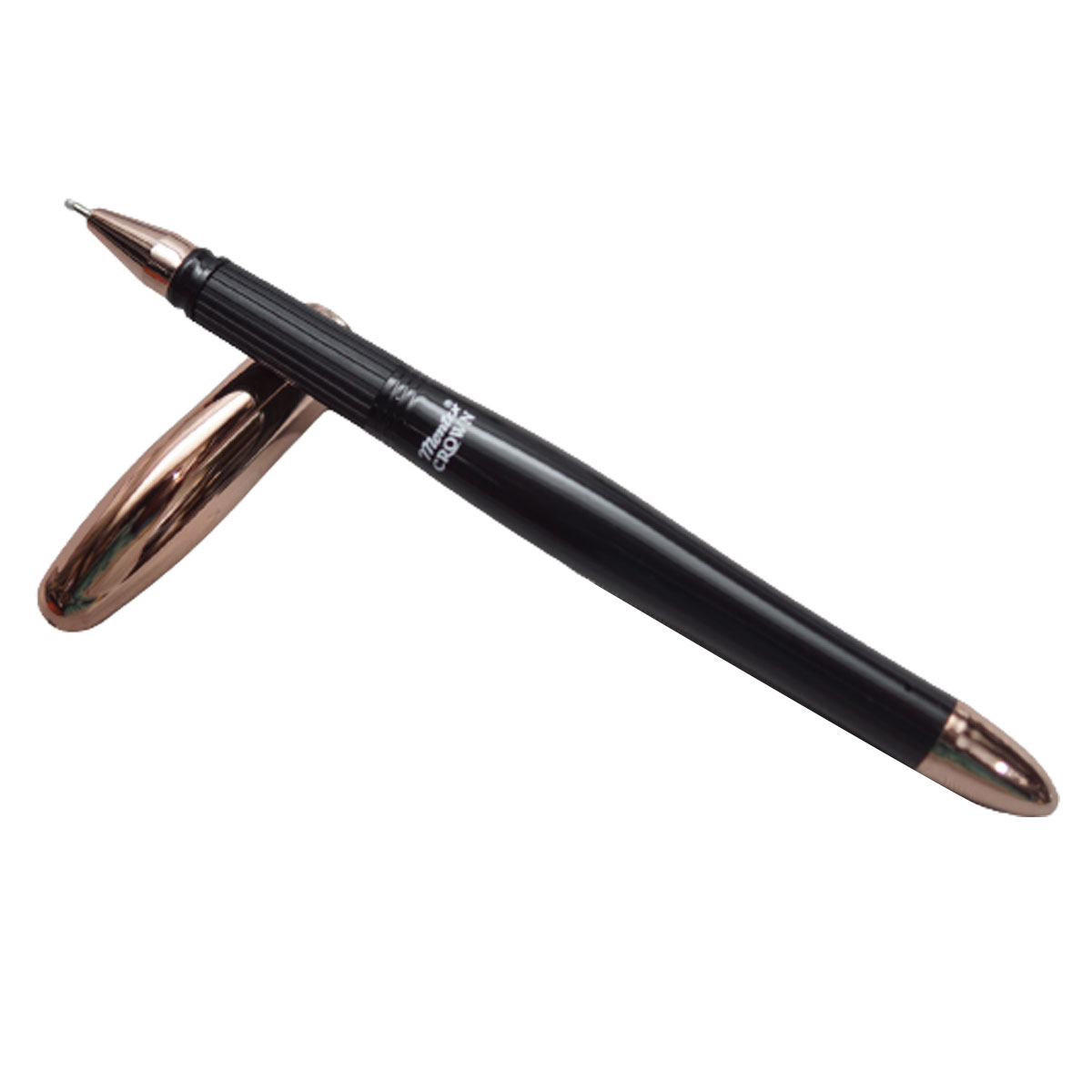 筆記具 crown 58 Montex Crown BlacK Color Body With Copper Cap Rubber Grip Fine Tip