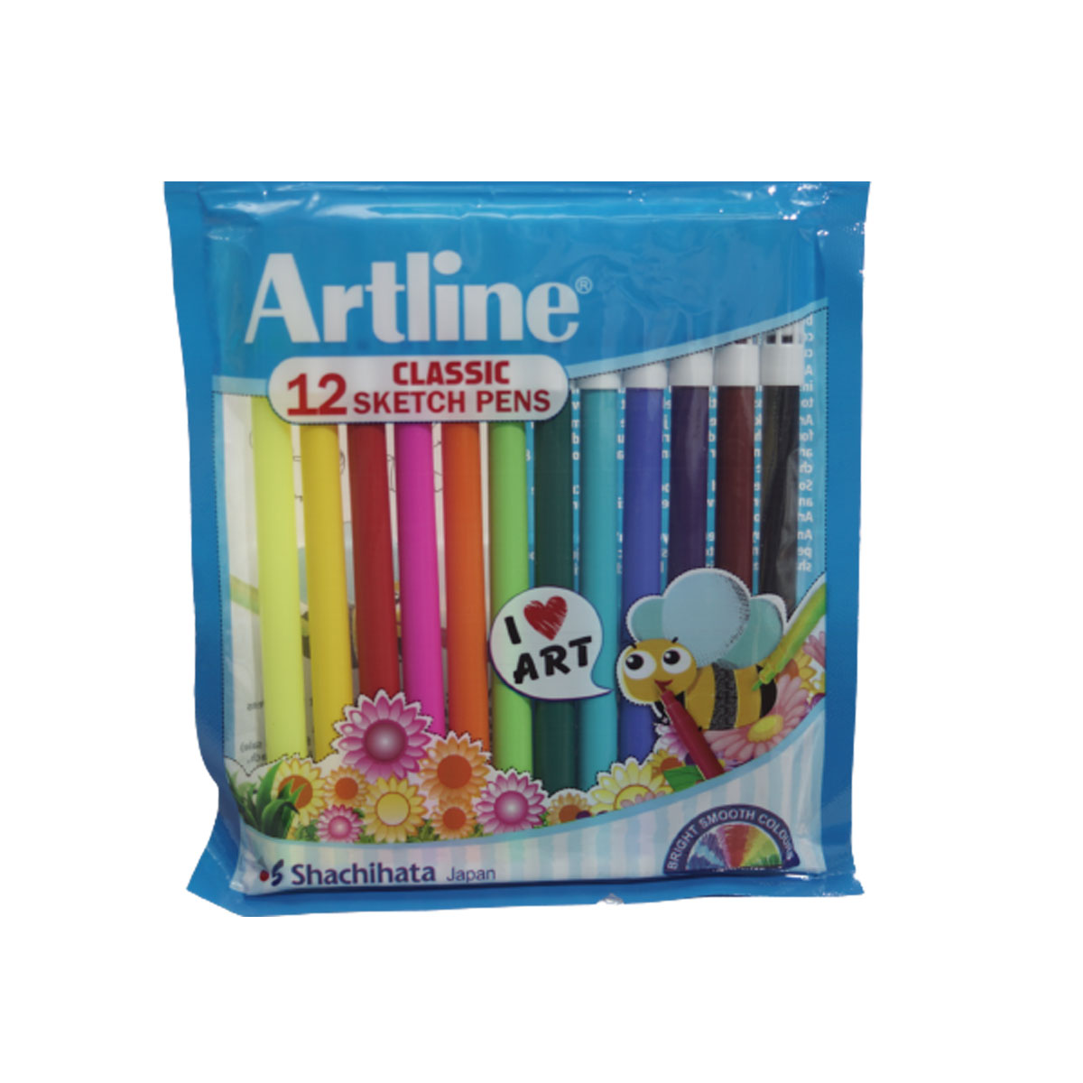 Artline Love Art Classic 12 Different Color Sketch Pen Set SKU 20308