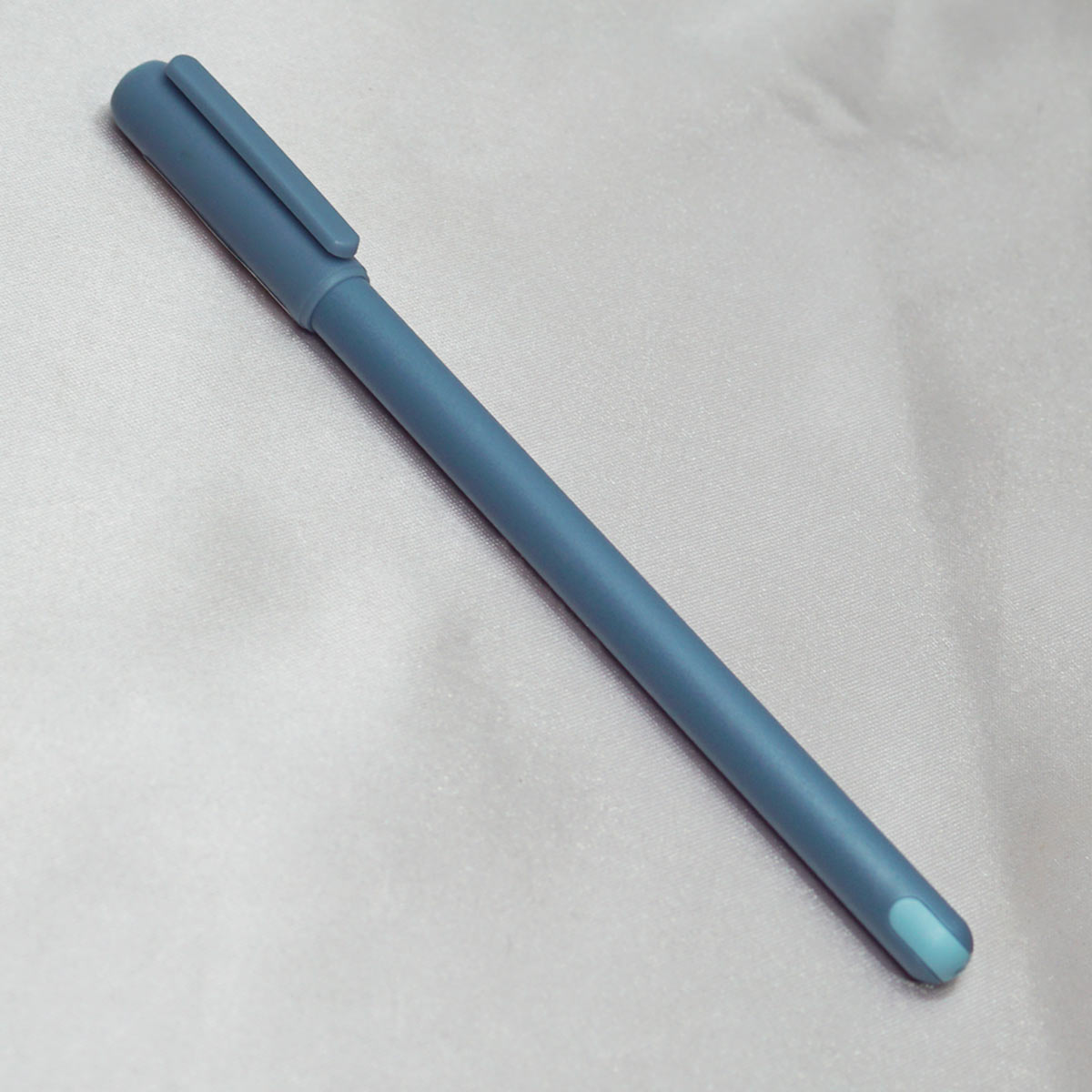 Pentonic Frost Blue Color Body  With Cap Blue writing Fine Tip Cap Type Ball Pen SKU 20455