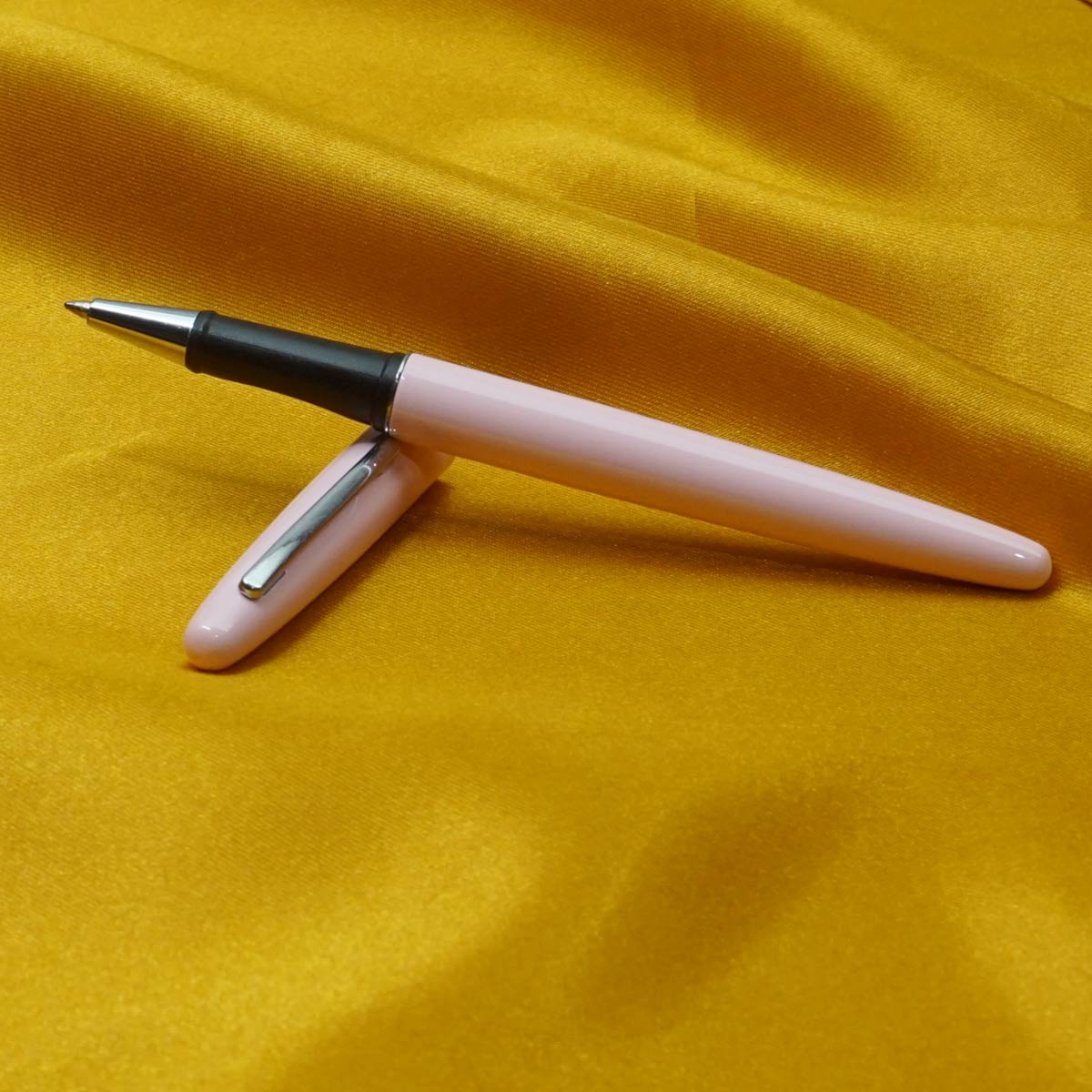 Jinhao 321 Slim Pink Color Body With Silver Clip Medium Tip Roller Ball Pen SKU 20499
