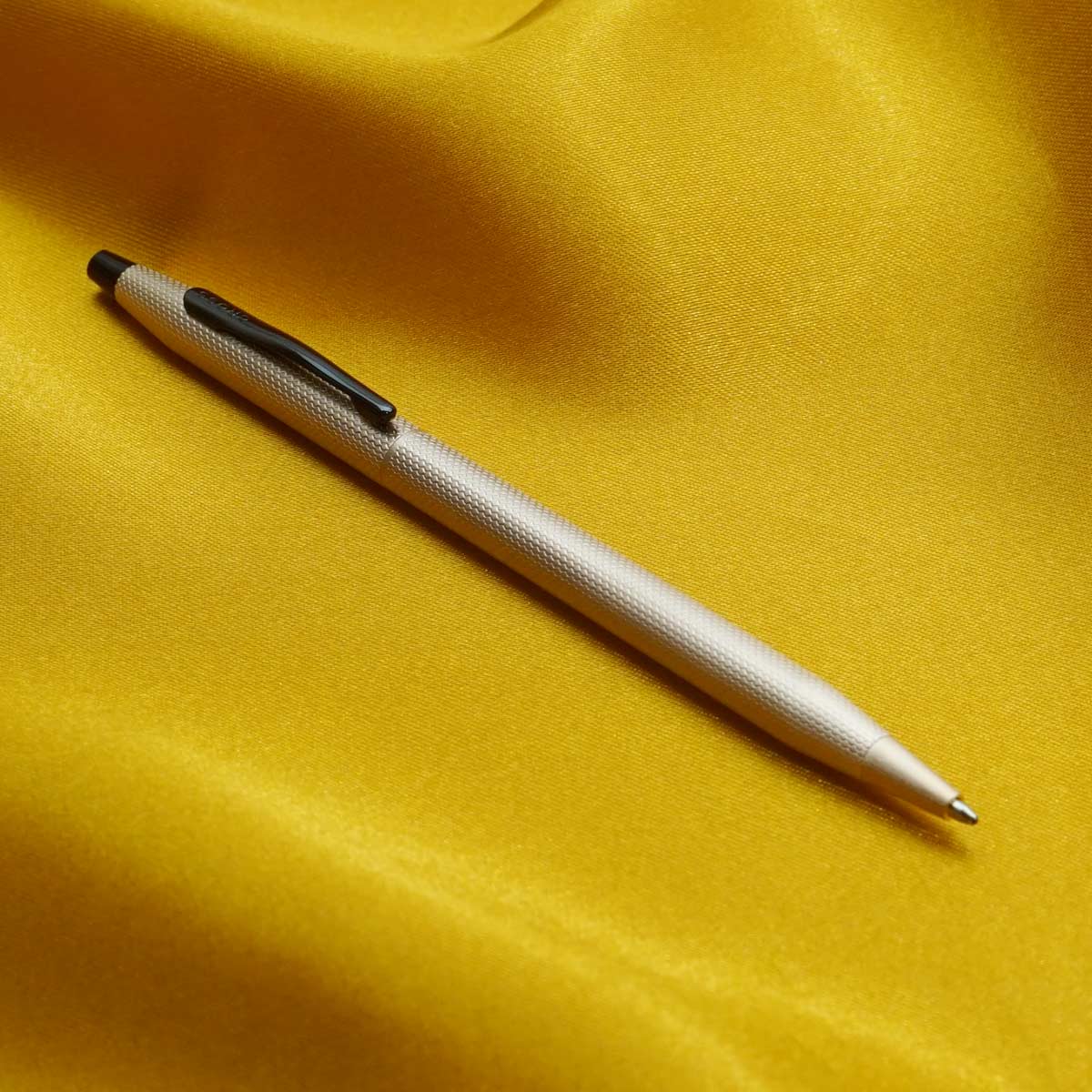 Cross Classic Century Slim Brushed Rose Color Body With Medium Tip Twist Type Ball Pen SKU 20527